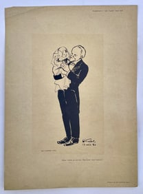 VINTAGE FRENCH LITHOGRAPH ON PAPER