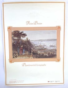 PRINTED POSTER OF "LE LANCEMENT DU ROYAL WILLIAM"