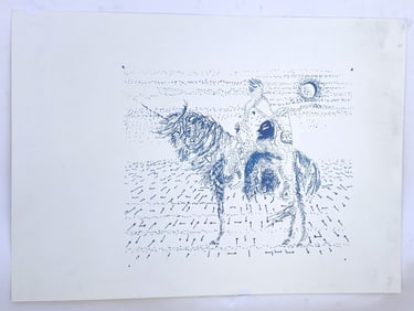 MODERN ABSTRACT PRINT ON PAPER
