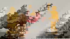 GROUP OF FIVE ASSORTED CHINESE FIGURES