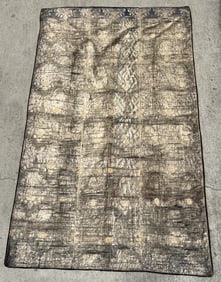 SILVER LAYERED WEAVED WALL HANGING TAPESTRY