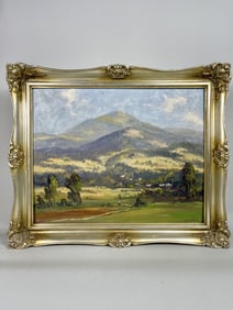 OIL ON BOARD PAINTING OF LANDSCAPE