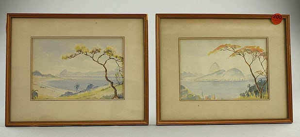 PAIR OF FRAMED PAINTINGS