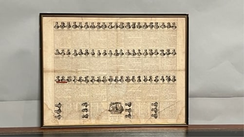 PRINT ON PAPER OF CHRONICLE OF FRENCH'S PEOPLE