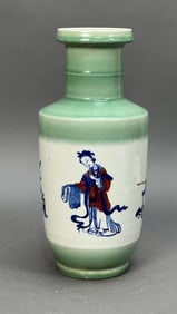 CHINESE KINTSUGI REPAIRED CELADON VASE