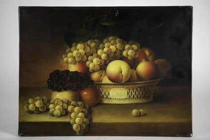 OIL ON CANVAS PAINTING OF STILL LIFE