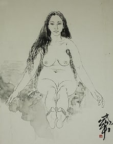 CHINESE PAINTING OF A WOMAN