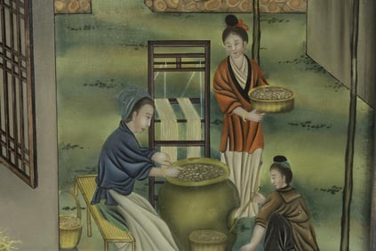 CHINESE FRAMED WALL HANGING PAINTING