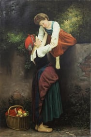 OIL PAINTING ON CANVAS, "LITTTLE MARAUDERS"