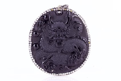 OBSIDIAN AMULET PENDANT
