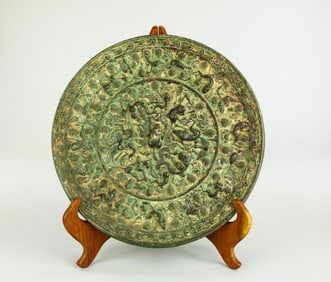 ANTIQUE CHINESE BRONZE MIRROR