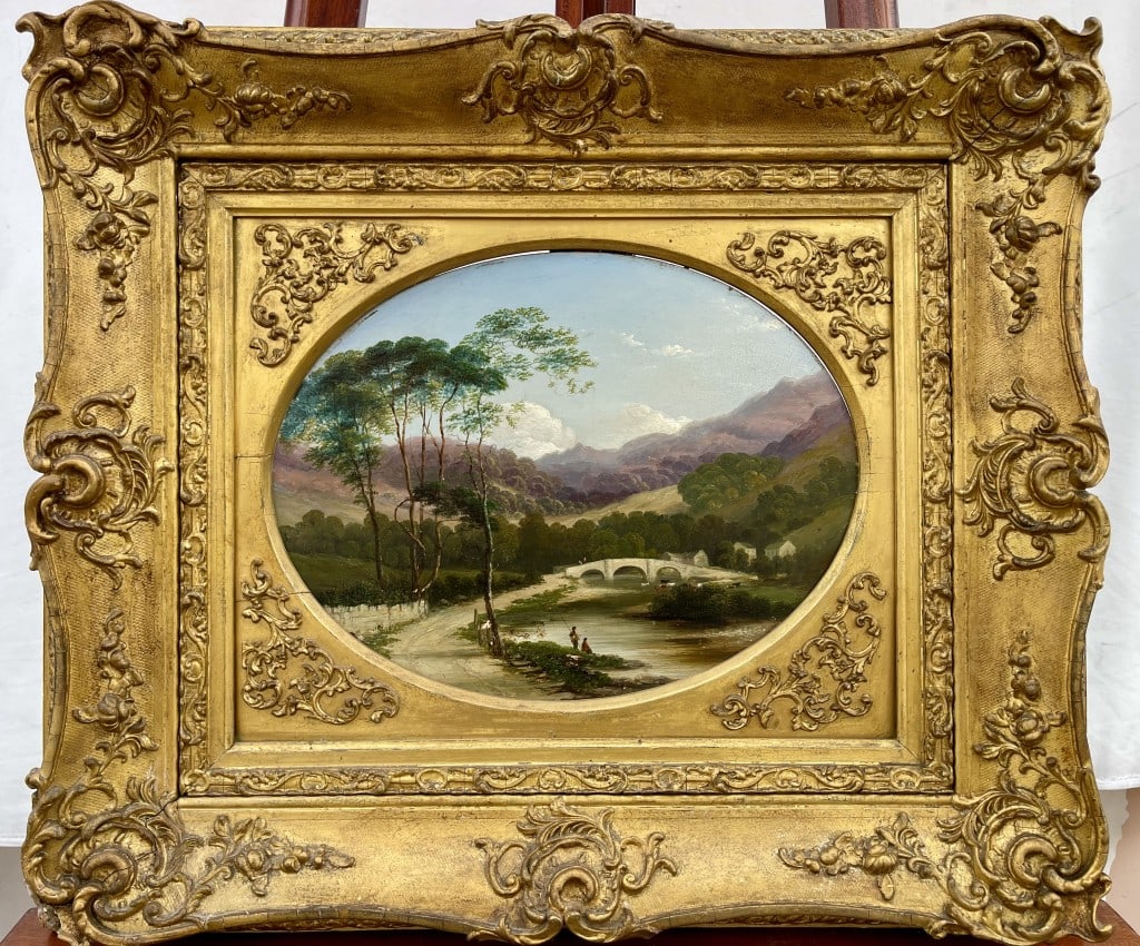 BEAUTIFUL FRAMED OIL ON BOARD LANDSCAPE PAINTING (1 of 5)