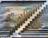 FRAMED RELIGIOUS OIL ON CANVAS PAINTING