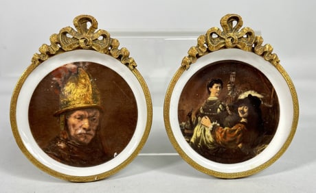 TWO BAREUTHER WALDSASSEN PORCELAIN PLAQUES