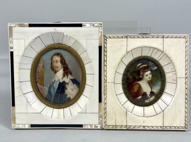 SET OF TWO EUROPEAN FRAMED PORTRAITS