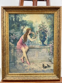 FINE OIL ON CANVAS PAINTING, "WHISPERING FLOWERS"