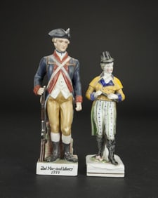 TWO PORCELAIN FIGURES