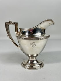 SILVER SAUCE BOAT WITH HIGH HANDLE