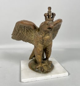 EUROPEAN FIGURE OF A CROWNED EAGLE