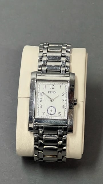 AN ORIGINAL FENDI STAINLESS STEEL WOMEN'S WATCH