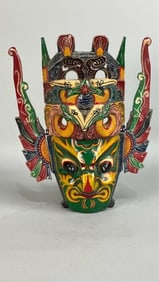 SOUTHEAST ASIAN HAND-MADE WOODEN MASK WALL DECOR