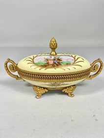 FRENCH GILT BRONZE MOUNTED CENTERPIECE