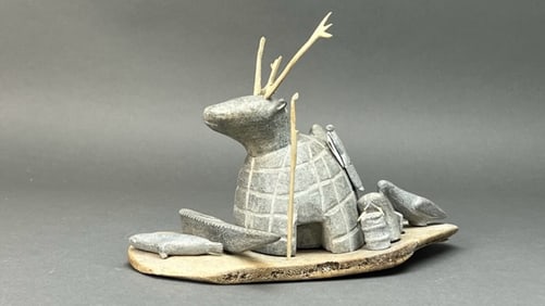 CHINESE STONE FIGURAL GROUP