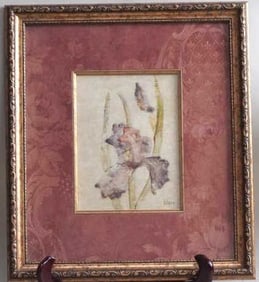 LITHOGRAPH OF A PURPLE FLOWER BY BLUM
