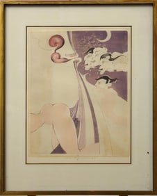 LITHOGRAPH BY ERNST FUCHS, AUSTRIAN (1930 - 2015)