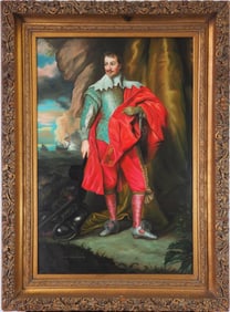 OIL PAINTING ON CANVAS OF A NOBLE MAN