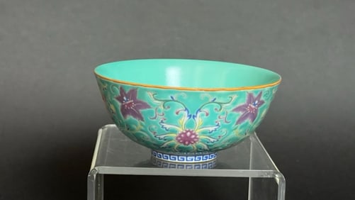 CHINESE MINT GREEN BOWL