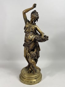 EUROPEAN GILT BRONZE FIGURAL GROUP