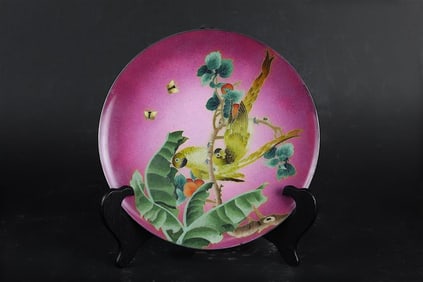 JAPANESE CLOISONNE DISH