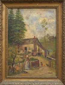 19TH CENTURY OIL ON CANVAS PAINTING