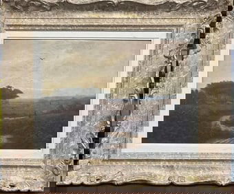 FRAMED OIL ON CANVAS PAINTING OF LANDSCAPE
