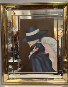 FRAMED PAINTING OF A LADY