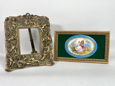 SET OF TWO DECORATIVE EUROPEAN ITEMS