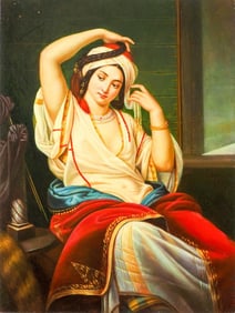 OIL PAINTING ON CANVAS OF A PERSIAN WOMAN