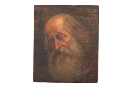 MASTER OIL ON CANVAS PAINTING OF AN OLD MAN