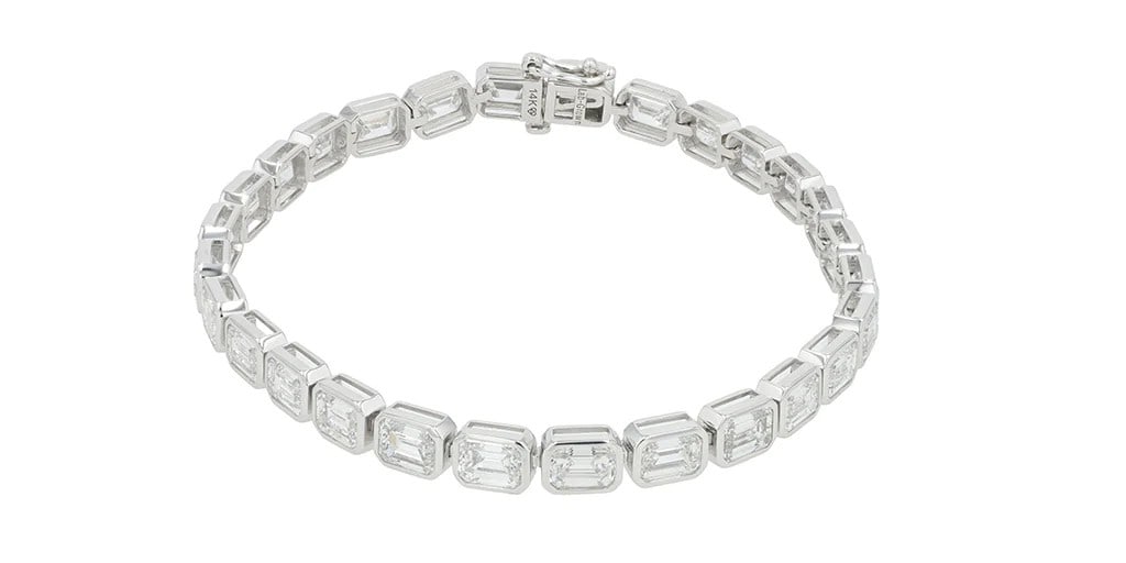 14K Gold 14.00 Carat Lab-Grown Diamond Bracelet (1 of 1)