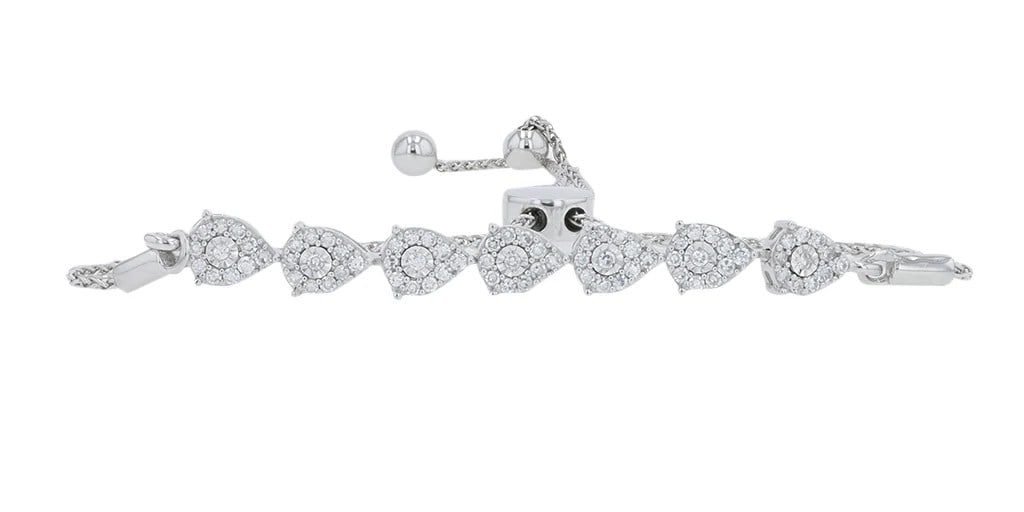 10K Gold Lab-Grown Diamond Adjustable Bracelet (1 of 1)