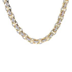 10K YG 7.17 CT Lab Grown Diamond Necklace