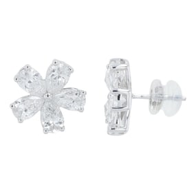 14K White Gold Lab-Grown Diamond Stud Earrings