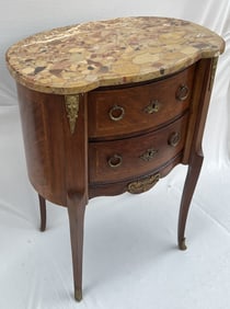 EUROPEAN MINI COMMODE WITH MARBLE TOP