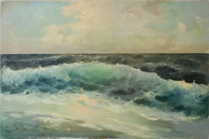 OIL ON CANVAS PAINTING OF A LANDSCAPE