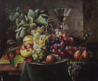 OIL PAINTING ON CANVAS OF STILL LIFE