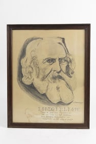 DRAWING ON AN OLD MAN PORTRAIT BY M. RAFOLORITCH