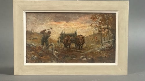 FRAMED PAINTING ON CANVAS