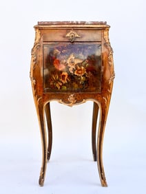 EUROPEAN NIGHT STAND WITH MARBLE TOP