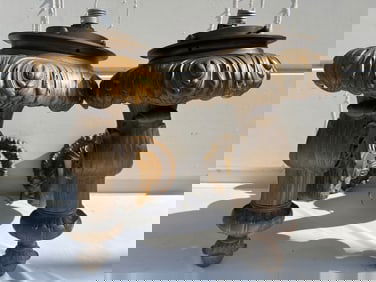 TWO SETS OF EUROPEAN GILT BRONZE WALL SCONCES